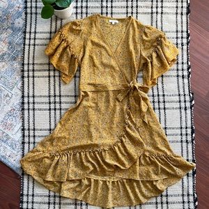 max studio wrap dress